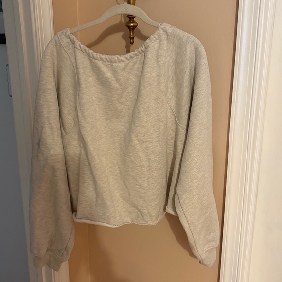 Free People Movement Women’s For The Win Off The Shoulder Sweatshirt - Picture 3 of 15